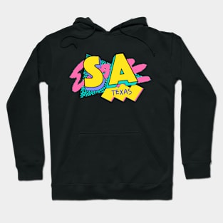 Retro 90s San Antonio Texas / Rad Memphis Style / 90s Vibes Hoodie